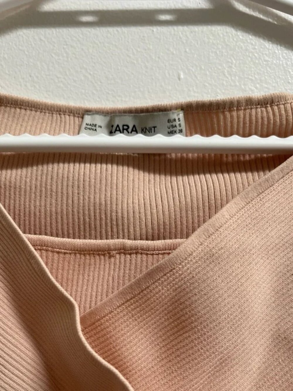 Zara Knit Balletcore Crop Top S - Picture 2 of 3